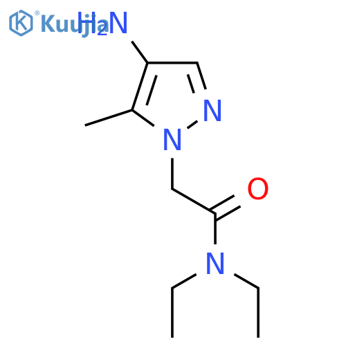 2-(4-amino-5-methyl-1H-pyrazol-1-yl)-N,N-diethylacetamide structure