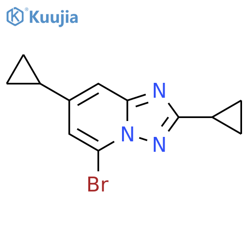 5-bromo-2,7-dicyclopropyl-1,2,4triazolo1,5-apyridine structure