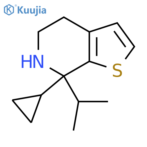 7-cyclopropyl-7-(propan-2-yl)-4H,5H,6H,7H-thieno2,3-cpyridine structure