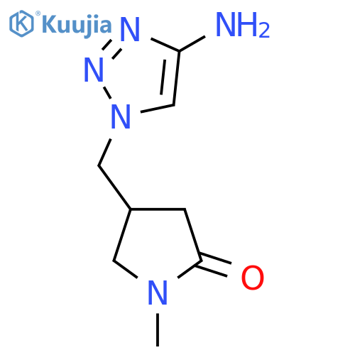 4-(4-amino-1H-1,2,3-triazol-1-yl)methyl-1-methylpyrrolidin-2-one structure