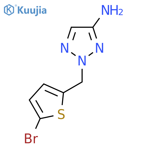 2-(5-bromothiophen-2-yl)methyl-2H-1,2,3-triazol-4-amine structure