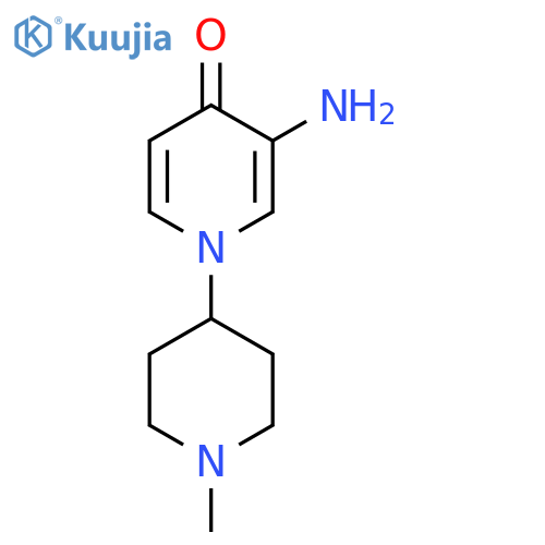 3-Amino-1-(1-methylpiperidin-4-yl)-1,4-dihydropyridin-4-one structure
