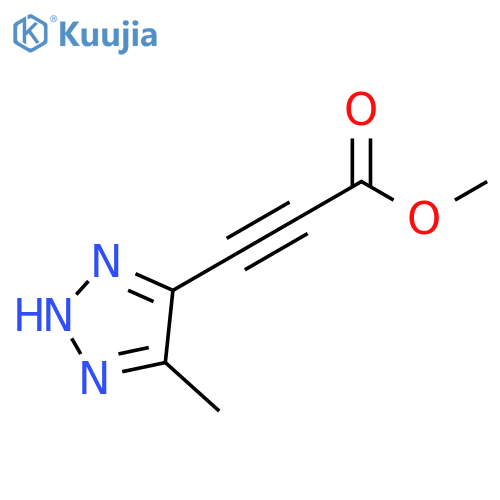 2-Propynoic acid, 3-(5-methyl-2H-1,2,3-triazol-4-yl)-, methyl ester structure