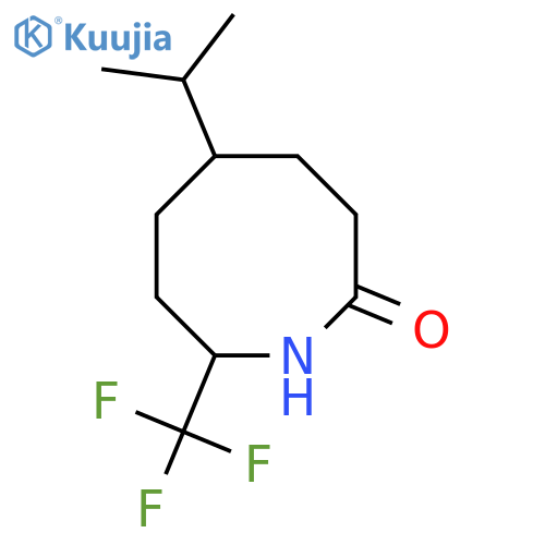 5-(propan-2-yl)-8-(trifluoromethyl)azocan-2-one structure