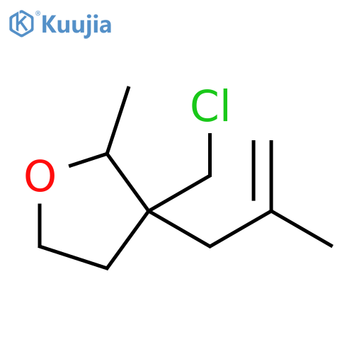 Furan, 3-(chloromethyl)tetrahydro-2-methyl-3-(2-methyl-2-propen-1-yl)- structure