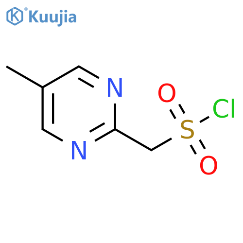 (5-methylpyrimidin-2-yl)methanesulfonyl chloride structure