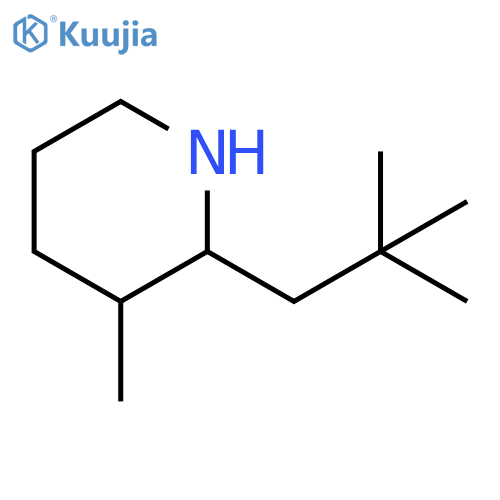 2-(2,2-Dimethylpropyl)-3-methylpiperidine structure
