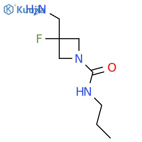 3-(aminomethyl)-3-fluoro-N-propylazetidine-1-carboxamide structure