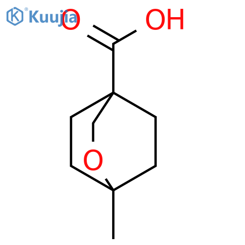 1-methyl-2-oxabicyclo[2.2.2]octane-4-carboxylic acid structure