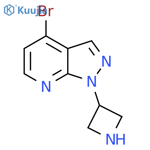 3-{4-bromo-1H-pyrazolo3,4-bpyridin-1-yl}azetidine structure