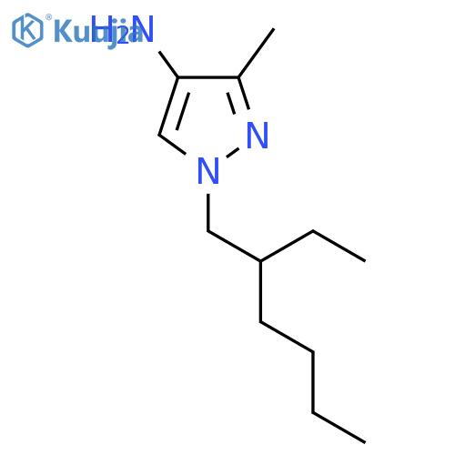 1-(2-ethylhexyl)-3-methyl-1H-pyrazol-4-amine structure