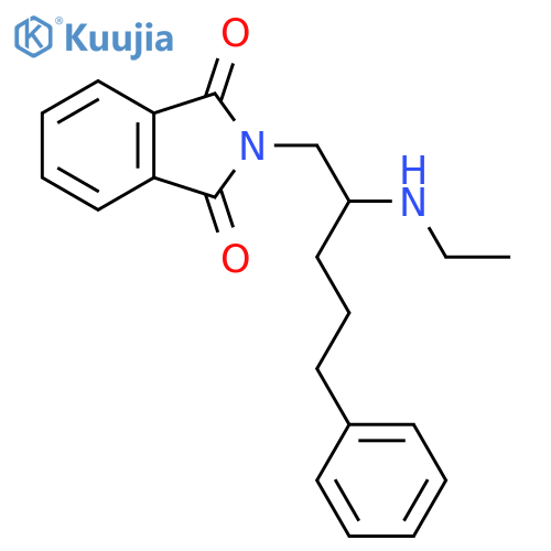 2-2-(ethylamino)-5-phenylpentyl-2,3-dihydro-1H-isoindole-1,3-dione structure