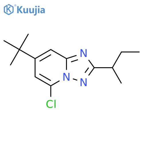 2-(butan-2-yl)-7-tert-butyl-5-chloro-1,2,4triazolo1,5-apyridine structure