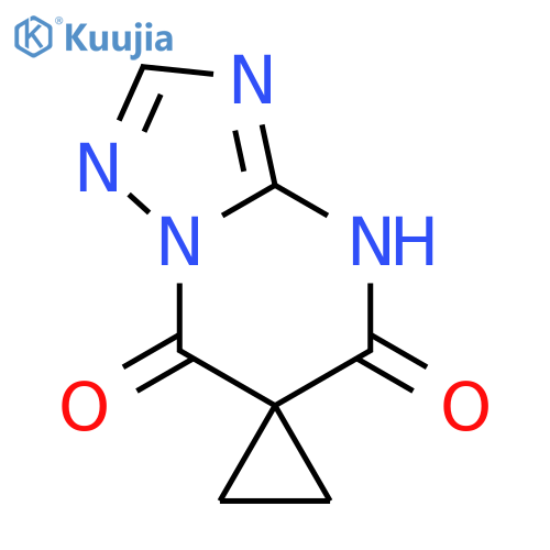 5-hydroxy-7H-spiro1,2,4triazolo1,5-apyrimidine-6,1'-cyclopropane-7-one structure
