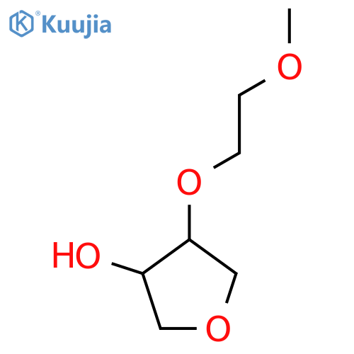 4-(2-methoxyethoxy)oxolan-3-ol structure