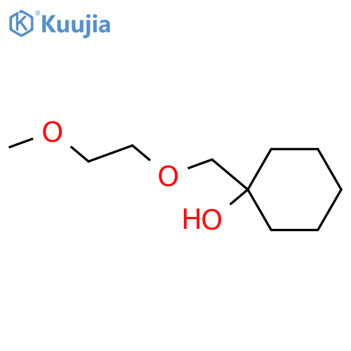 1-(2-methoxyethoxy)methylcyclohexan-1-ol structure