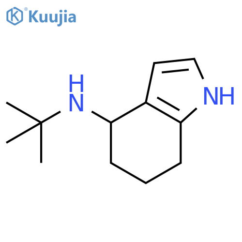 N-tert-butyl-4,5,6,7-tetrahydro-1H-indol-4-amine structure