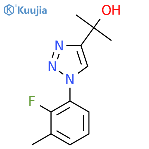 2-1-(2-fluoro-3-methylphenyl)-1H-1,2,3-triazol-4-ylpropan-2-ol structure