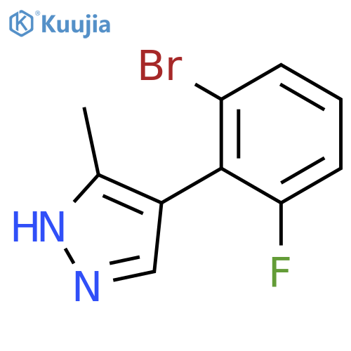 4-(2-bromo-6-fluorophenyl)-3-methyl-1H-pyrazole structure