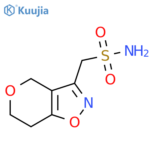 {4H,6H,7H-pyrano3,4-d1,2oxazol-3-yl}methanesulfonamide structure