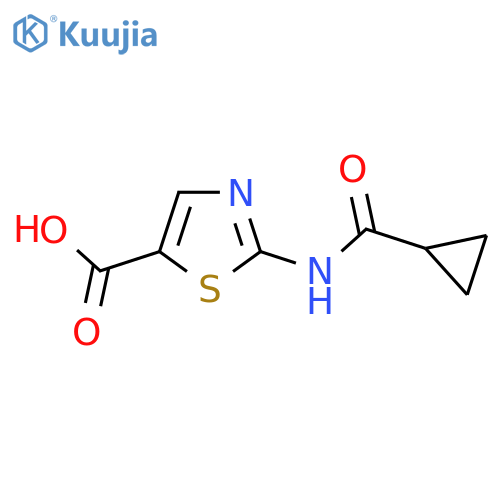 2-cyclopropaneamido-1,3-thiazole-5-carboxylic acid structure