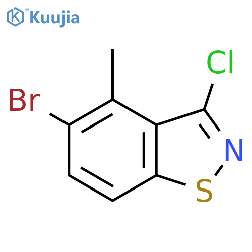 5-bromo-3-chloro-4-methyl-1,2-benzothiazole structure