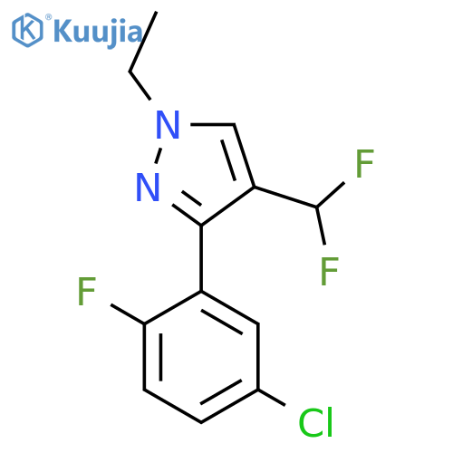 3-(5-chloro-2-fluorophenyl)-4-(difluoromethyl)-1-ethyl-1H-pyrazole structure