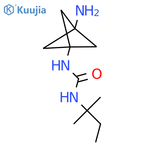 1-{3-aminobicyclo1.1.1pentan-1-yl}-3-(2-methylbutan-2-yl)urea structure