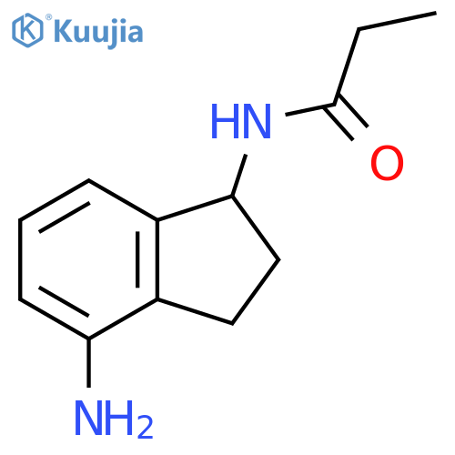 N-(4-amino-2,3-dihydro-1H-inden-1-yl)propanamide structure