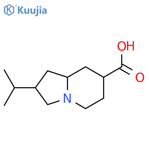 2-(propan-2-yl)-octahydroindolizine-7-carboxylic acid structure