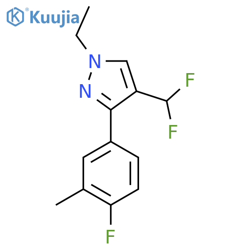 4-(difluoromethyl)-1-ethyl-3-(4-fluoro-3-methylphenyl)-1H-pyrazole structure