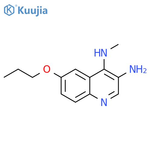 3,4-Quinolinediamine, N4-methyl-6-propoxy- structure