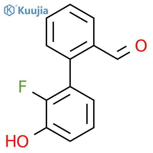 2-(2-Fluoro-3-hydroxyphenyl)benzaldehyde structure