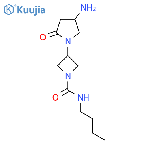 3-(4-amino-2-oxopyrrolidin-1-yl)-N-butylazetidine-1-carboxamide structure