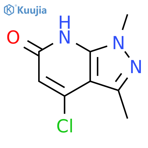 4-chloro-1,3-dimethyl-1H-pyrazolo3,4-bpyridin-6-ol structure