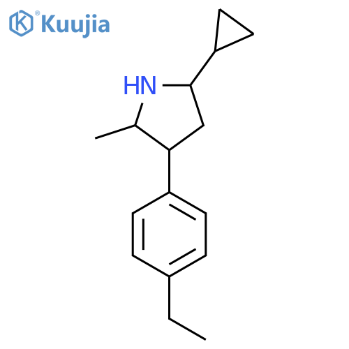 5-Cyclopropyl-3-(4-ethylphenyl)-2-methylpyrrolidine structure