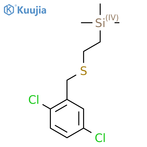 (2-{(2,5-dichlorophenyl)methylsulfanyl}ethyl)trimethylsilane structure