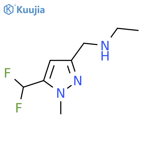 {5-(difluoromethyl)-1-methyl-1H-pyrazol-3-ylmethyl}(ethyl)amine structure
