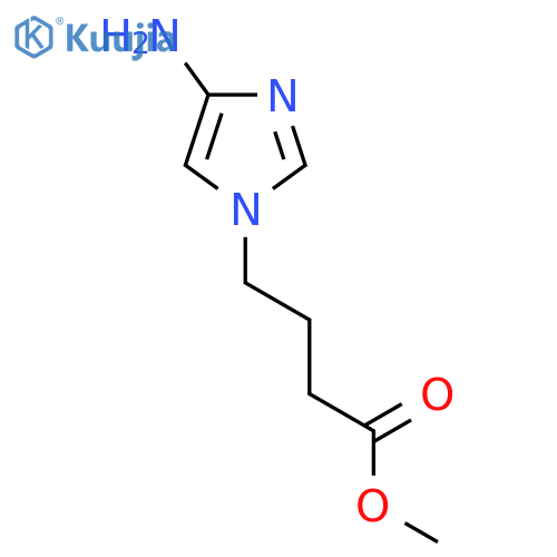 methyl 4-(4-amino-1H-imidazol-1-yl)butanoate structure