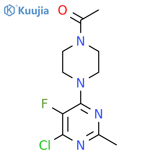 1-4-(6-chloro-5-fluoro-2-methylpyrimidin-4-yl)piperazin-1-ylethan-1-one structure