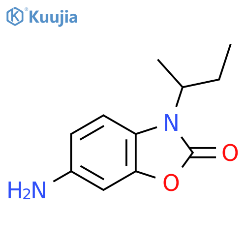 6-amino-3-(butan-2-yl)-2,3-dihydro-1,3-benzoxazol-2-one structure