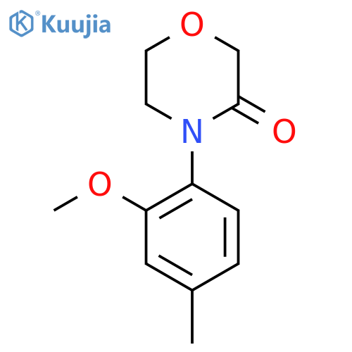 4-(2-methoxy-4-methylphenyl)morpholin-3-one structure
