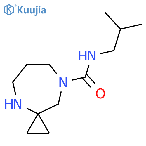 N-(2-methylpropyl)-4,8-diazaspiro2.6nonane-8-carboxamide structure