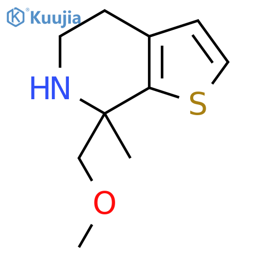 7-(methoxymethyl)-7-methyl-4H,5H,6H,7H-thieno2,3-cpyridine structure