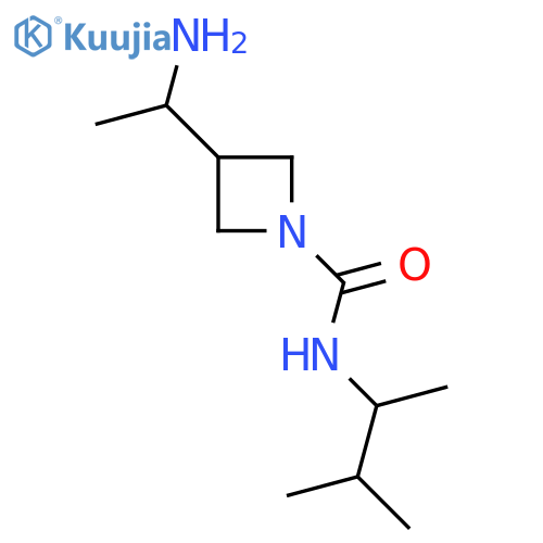 3-(1-aminoethyl)-N-(3-methylbutan-2-yl)azetidine-1-carboxamide structure