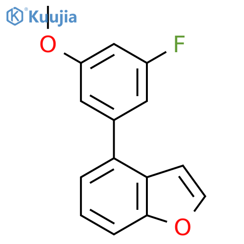4-(3-Fluoro-5-methoxyphenyl)-1-benzofuran structure