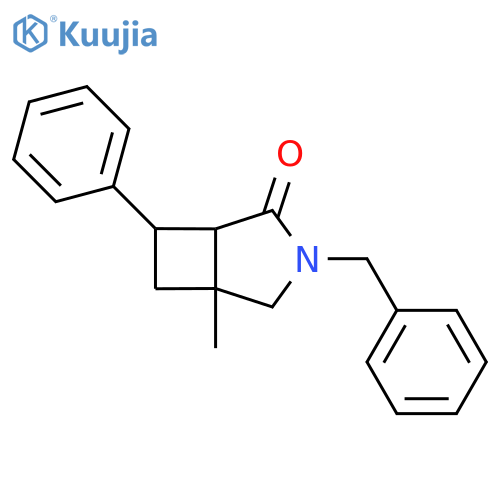 3-Benzyl-5-methyl-7-phenyl-3-azabicyclo[3.2.0]heptan-2-one structure