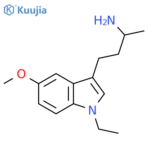 1H-Indole-3-propanamine, 1-ethyl-5-methoxy-α-methyl- structure