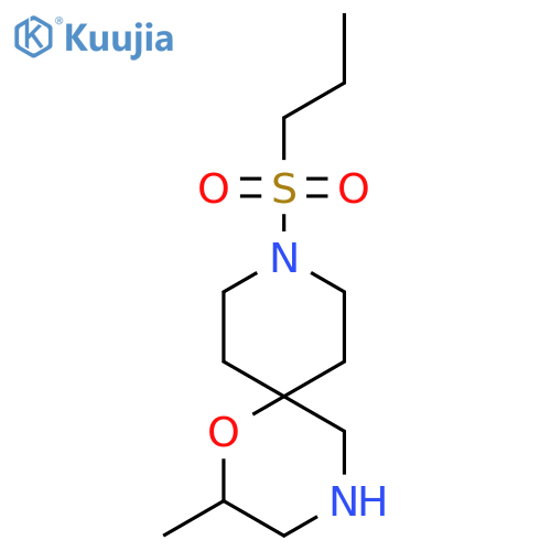 2-methyl-9-(propane-1-sulfonyl)-1-oxa-4,9-diazaspiro5.5undecane structure