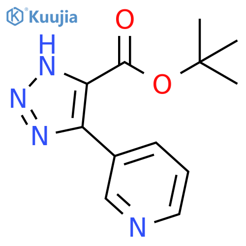 1H-1,2,3-Triazole-5-carboxylic acid, 4-(3-pyridinyl)-, 1,1-dimethylethyl ester structure